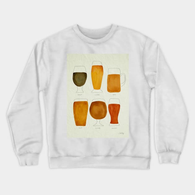 Beer Crewneck Sweatshirt by CatCoq